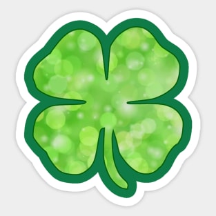 Shamrock Bokeh Sticker